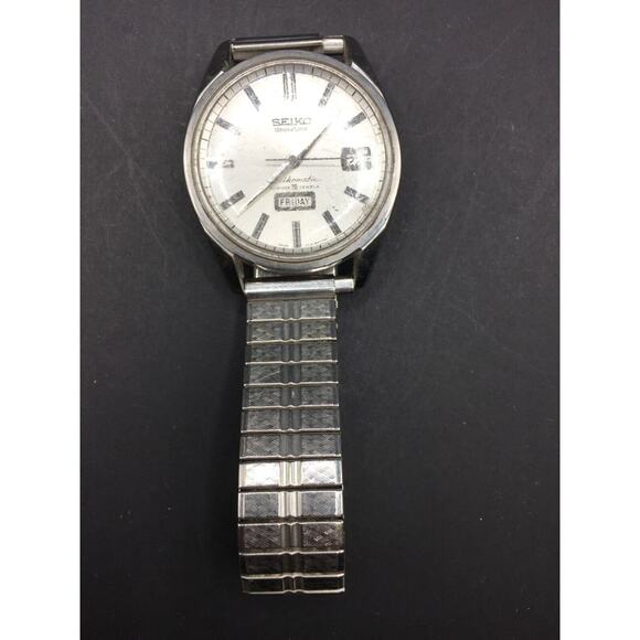 Vintage Seikomatic 6218 Weekdater 35 Jewels Automatic Men's Watch Working